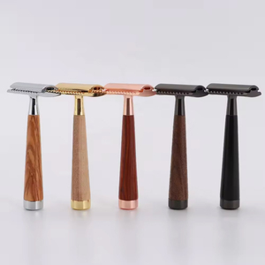 Rose Gold Wood Shaving Razor Biodegradable