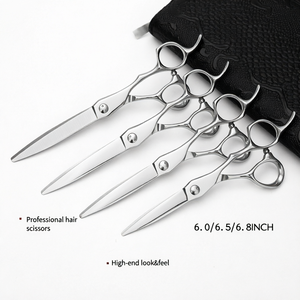 Factory Price High Quality Professional Hair Scissors Set 4-Pieces with Blunt Tip 28 Teeth