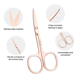 Bestar BBYT74 Colorful Stainless Steel Sharp Mini Eyebrow Lash Scissors Stick Form Convenient Makeup Tools