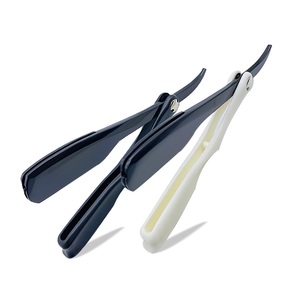 Black Cut Throat Folding Edge Salon Knife Barber Razor
