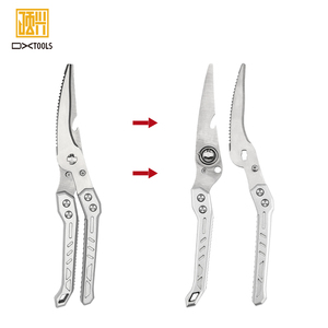 Aluminium Alloy MultiFunction Scissors With Custom Silver Gold Handle Stainless Steel